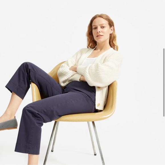 Everlane Texture Cotton Crop Cardigan - Picture 4 of 12